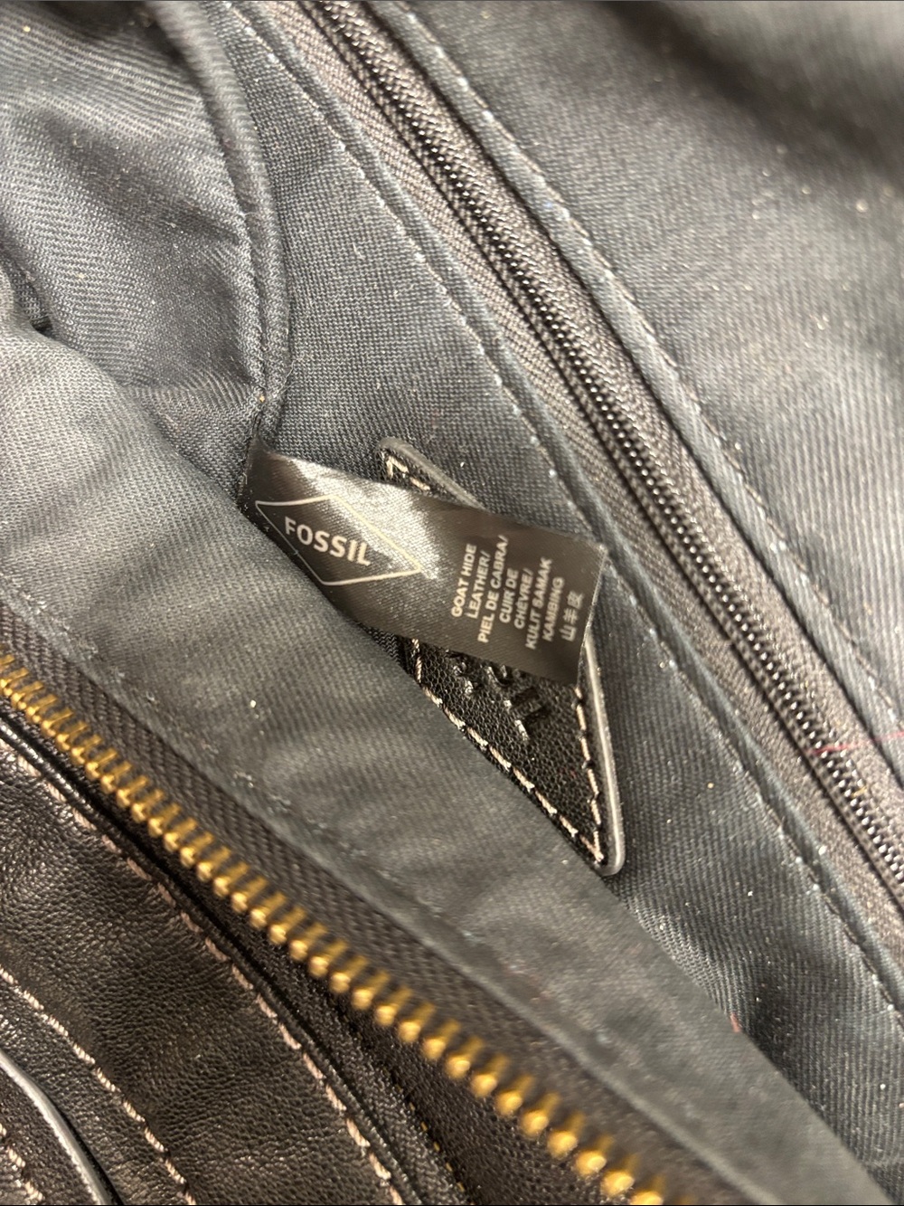 Fossil convertible crossbody, black leather - Picture 12 of 16